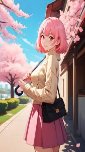 iphone-15-anime-wallpaper-pink-bloom-umbrella